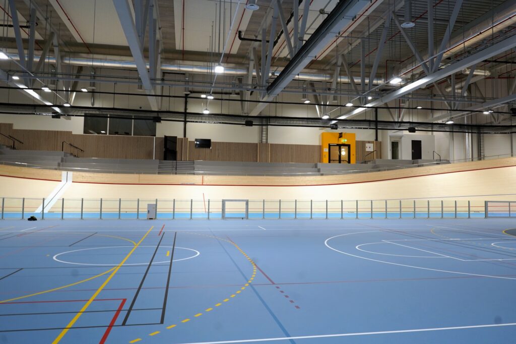 Utsikt over tribunen